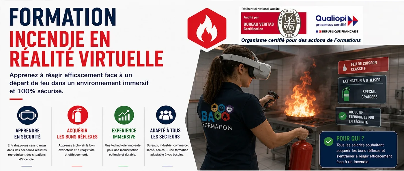 Formation incendie en réalité virtuelle — BA Formation